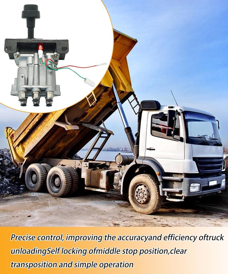 Maigoo K90 Power Take Off PTO Hoist Air Shift Control Valve with Push to Connect Fittings Dump Truck Valve Tipper Hydraulic System Compatible with Apsco AV-295 329358X - Image 3